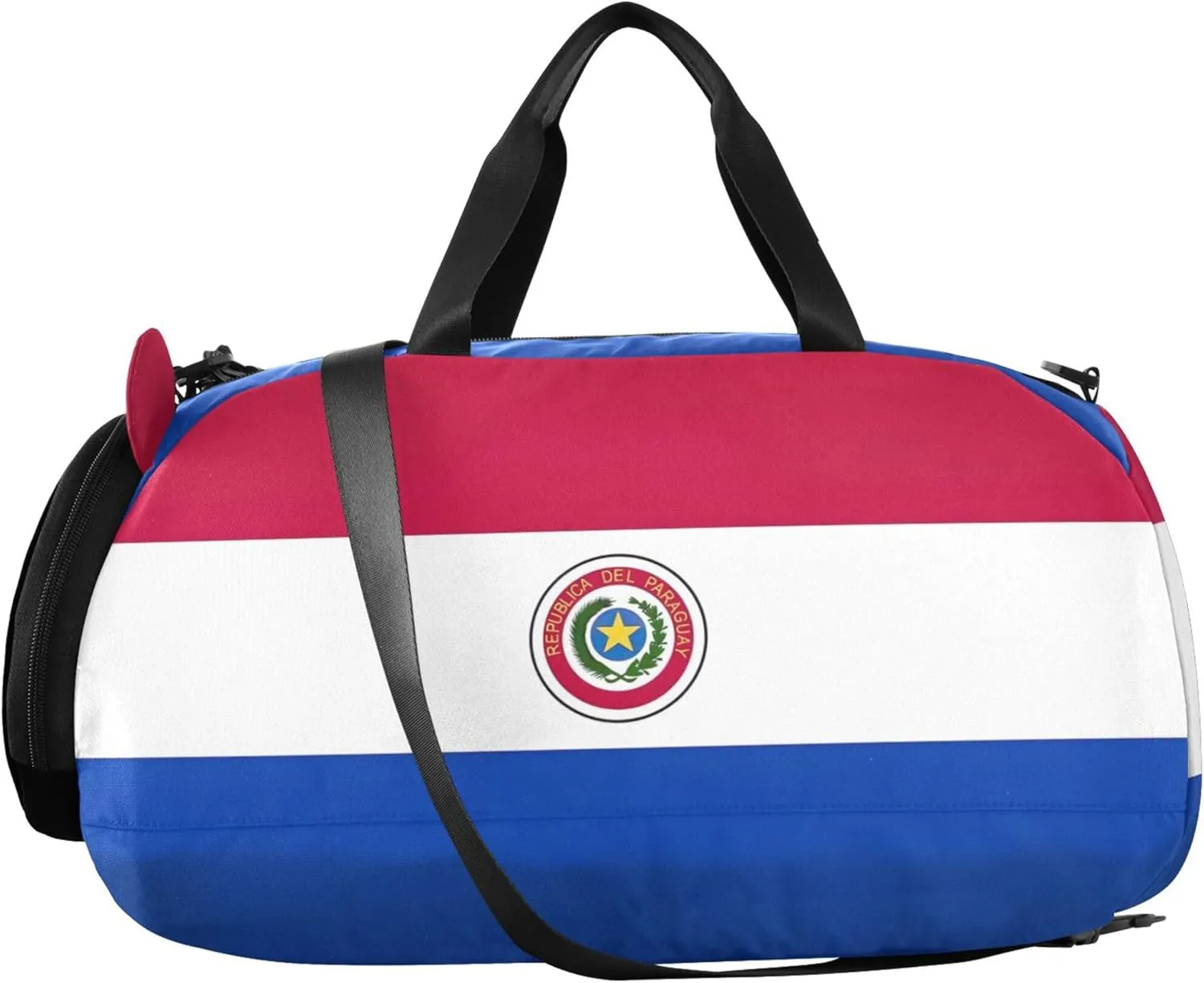 Paraguay Flag Travel Duffle Bags Girls Tote Weekender Overnight Carry on Duffel Bag Boy Kids Gym Duffle