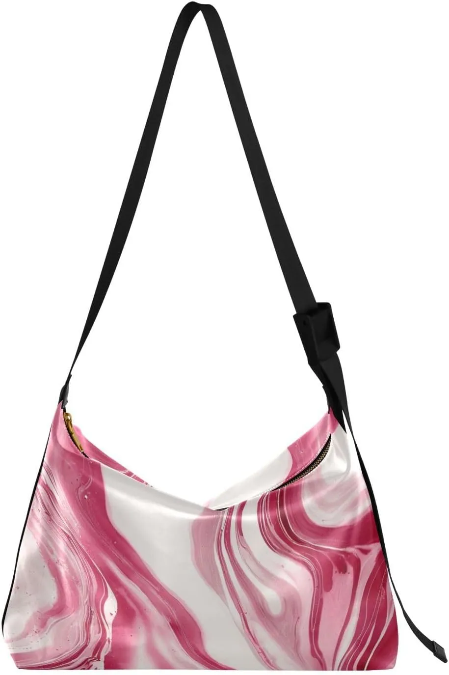 Peach Artistic Fluid Men Side Purse Crossbody Beauty Womens Bags Crossbody Travel Purses