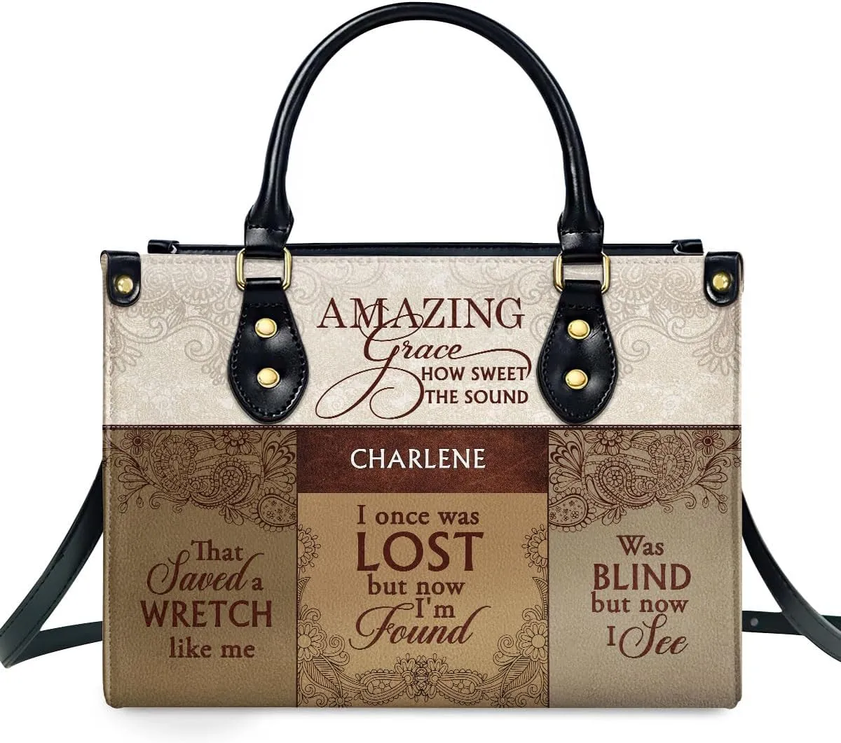 Personalized Leather Handbag For African American - Christmas Gifts For Women For Black Women