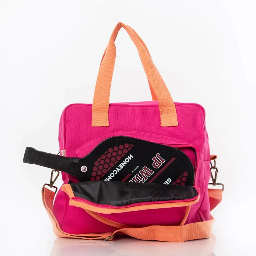 Personalized Pickleball Chick Bag Hot Pink