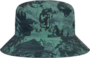 PGA TOUR Men's Reversible Camo Golf Bucket Hat, Sun Protection, Lightweight and Durable (One Size)