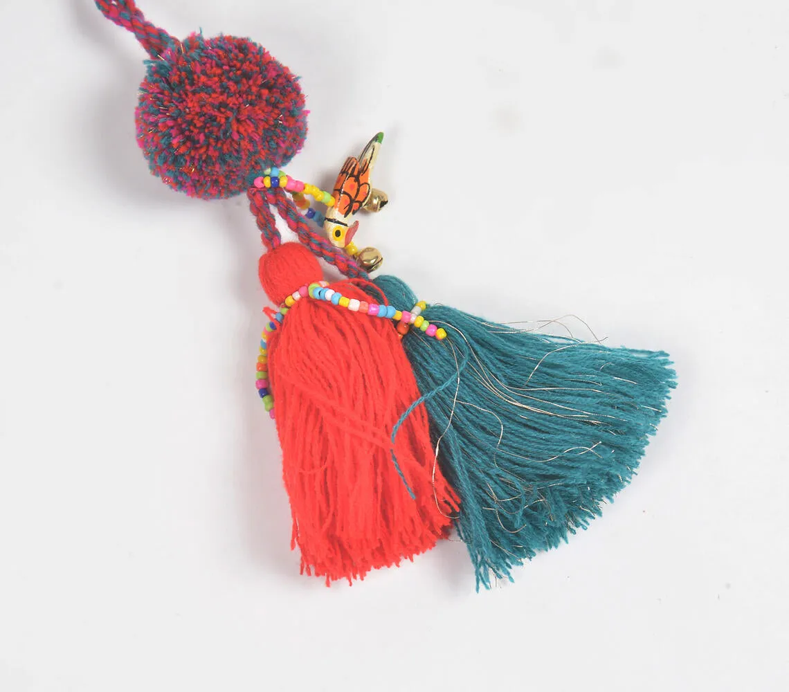 Pom-pom Tasseled Bag Tie