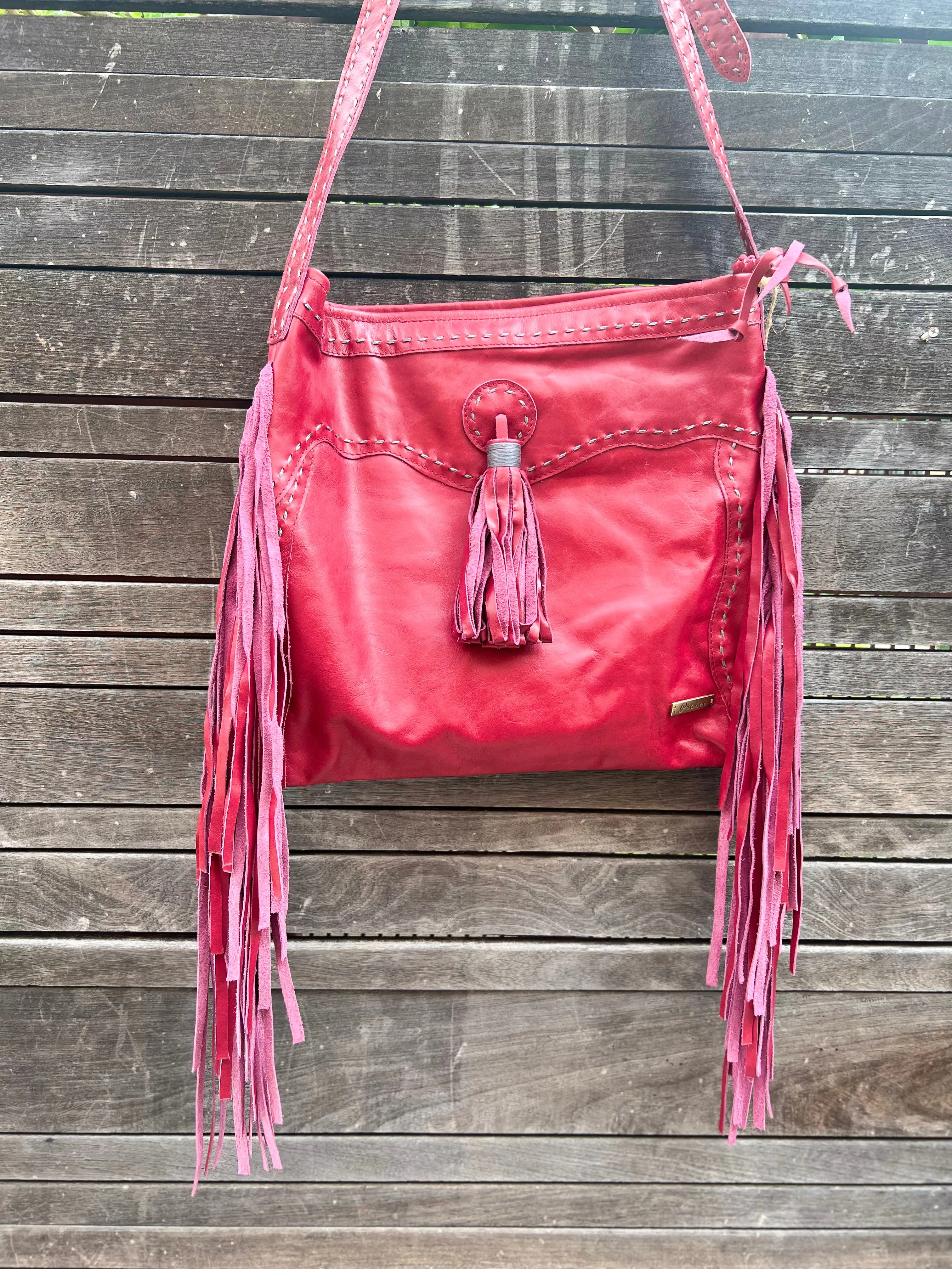 Pranee Austin Mabry Leather Fringe Bag