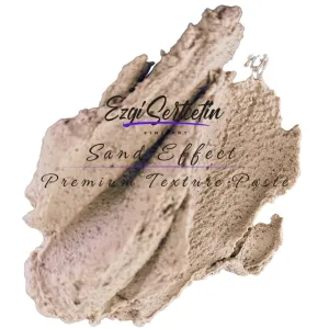 Premium Sand Effect Texture Paste | 6oz by Volume | Unique Metallic Colors | Excellent Sand Texture Effect | by Ezgi Sertcetin (Metallic Nude Intimé)