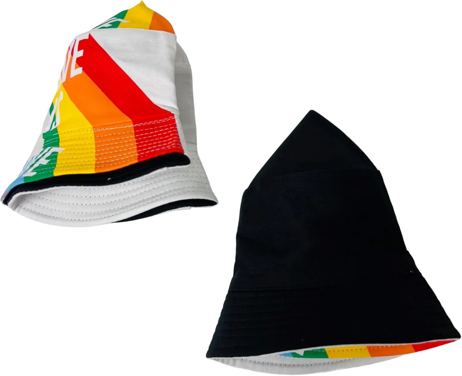Pride Unisex Bucket Hat Reversible Double-Side-Wear Packable for Travel, Outdoors, and Beach