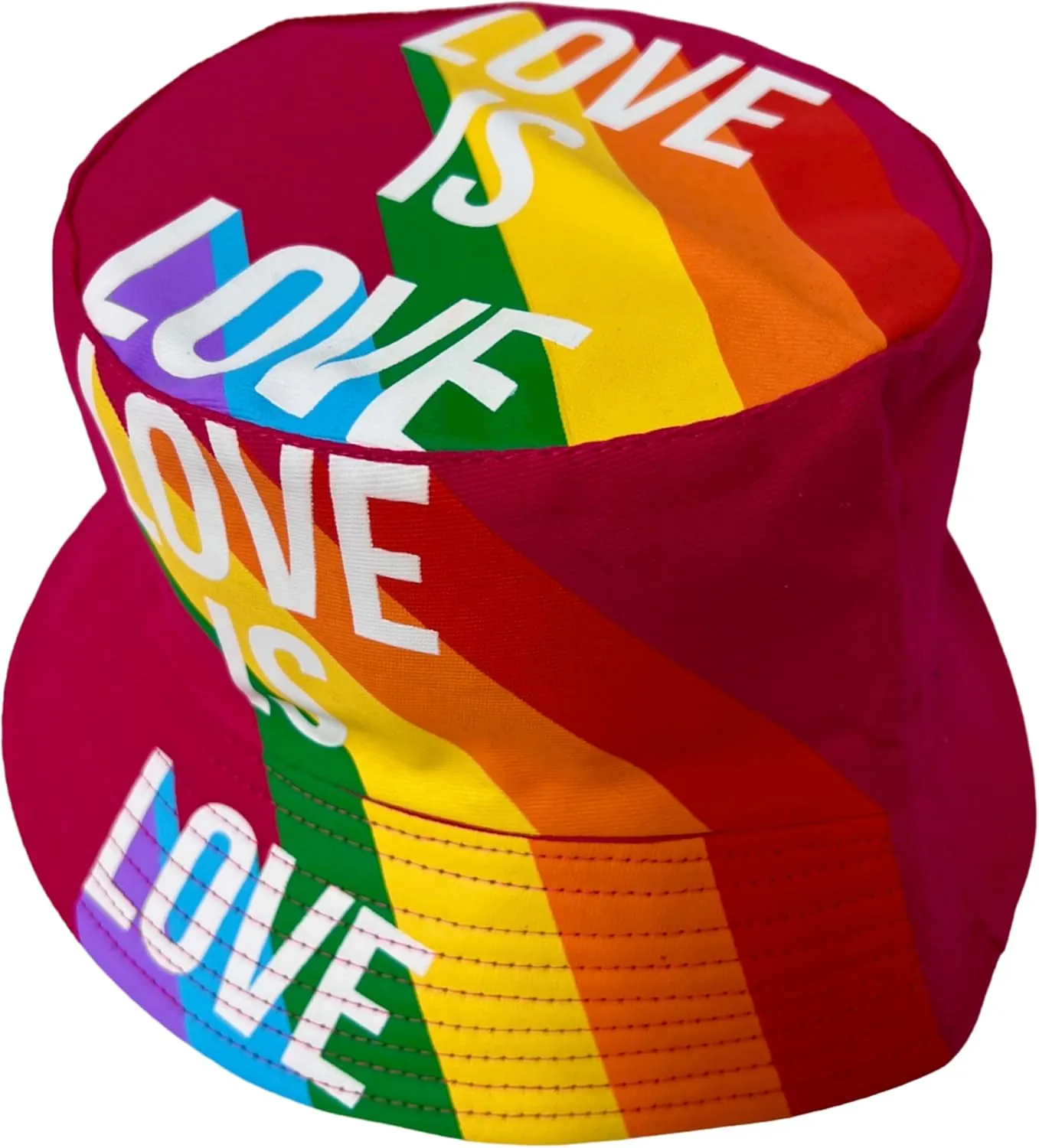 Pride Unisex Bucket Hat Reversible Double-Side-Wear Packable for Travel, Outdoors, and Beach