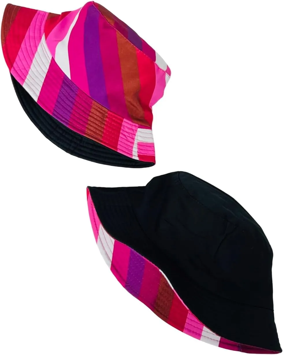 Pride Unisex Bucket Hat Reversible Double-Side-Wear Packable for Travel, Outdoors, and Beach