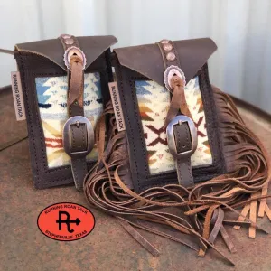 "Shonto Wheatlands" Wool Mini Saddle Bag for Phone, Keys, Roping Powder, etc