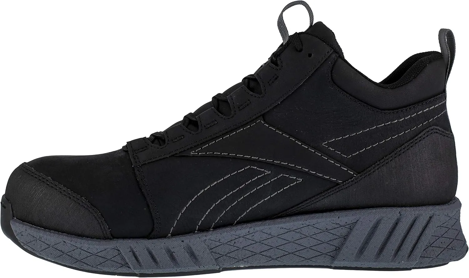 Reebok Men's Rb4302 Fusion Formidable Safety Composite Toe Athletic Work Mid Cut Shoe Black and Grey Industrial & Construction Boot