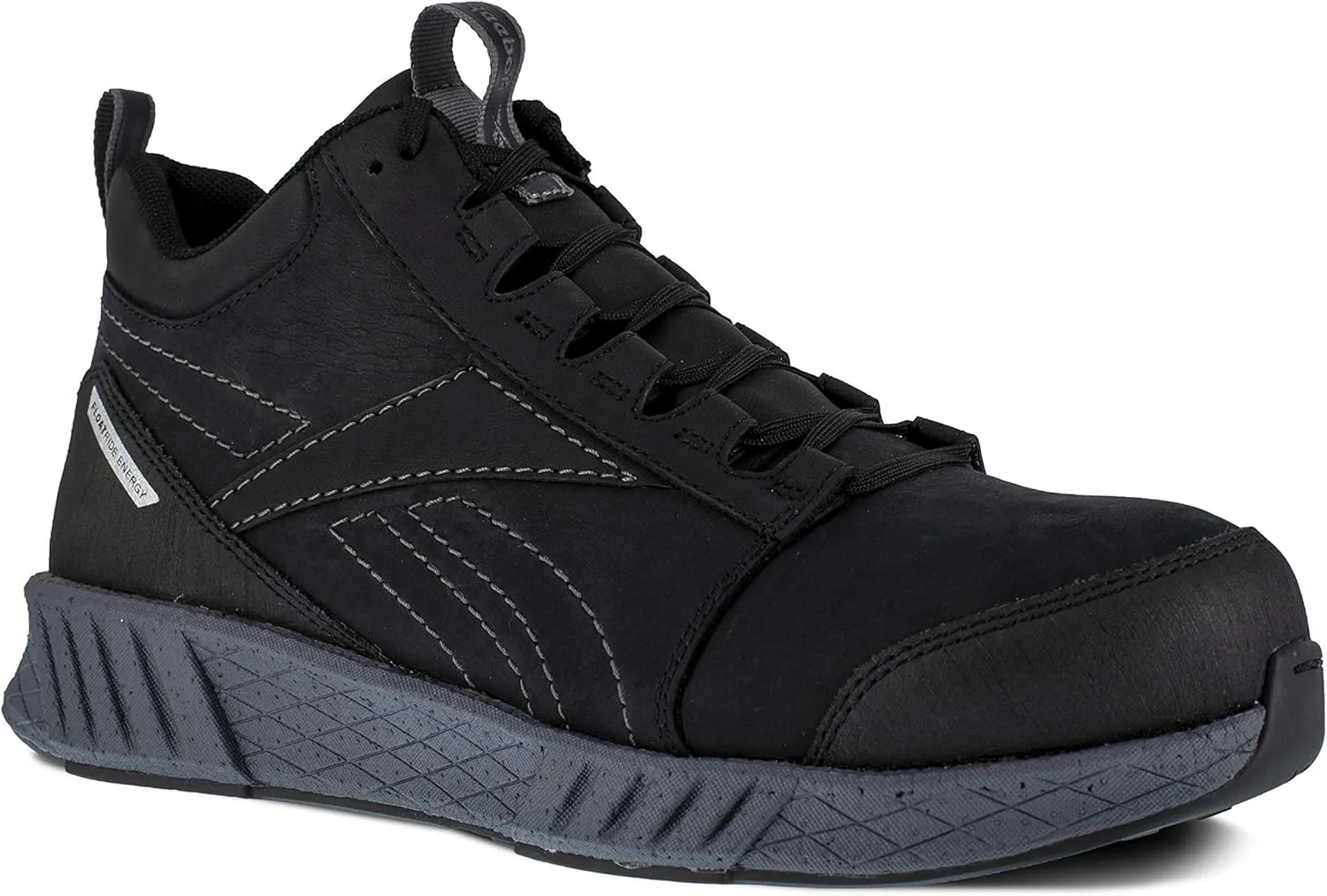 Reebok Men's Rb4302 Fusion Formidable Safety Composite Toe Athletic Work Mid Cut Shoe Black and Grey Industrial & Construction Boot