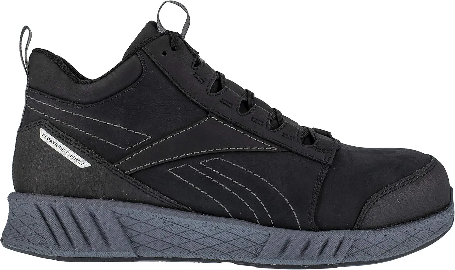 Reebok Men's Rb4302 Fusion Formidable Safety Composite Toe Athletic Work Mid Cut Shoe Black and Grey Industrial & Construction Boot