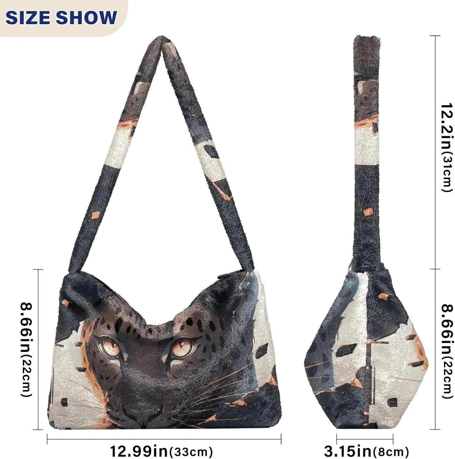 Retro Old Wood Texture Coral Marine Life Ladies Shoulder Bags, Soft Plush Bags, Book Totes for Women