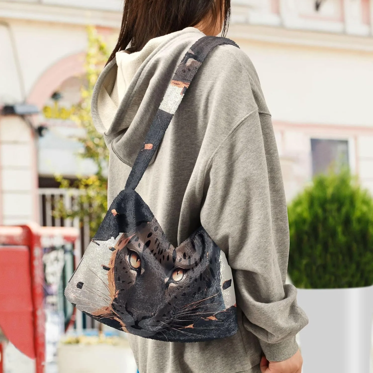 Retro Old Wood Texture Coral Marine Life Ladies Shoulder Bags, Soft Plush Bags, Book Totes for Women