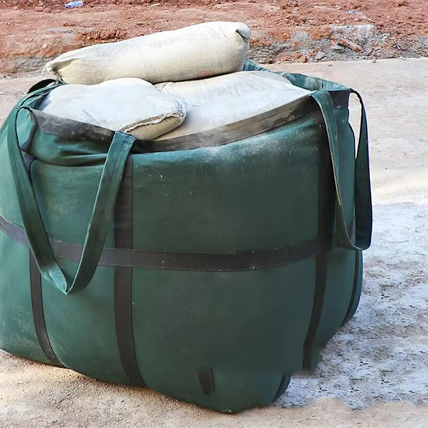 Reusable Lift Bag Durable Sling Lifting Bag Weaving Sail Bag Anti-Tear Strong Load Bearing Bag(Green)