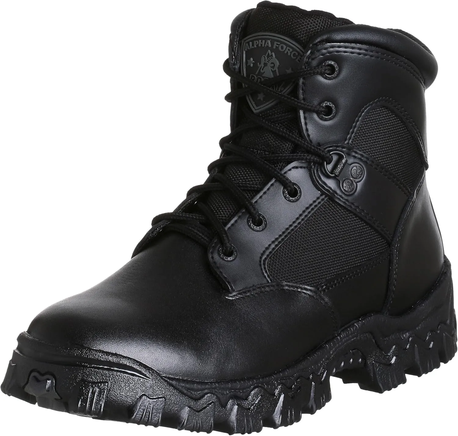 ROCKY Alpha Force Waterproof Public Service Boot, Black, Size 9.5(ME)