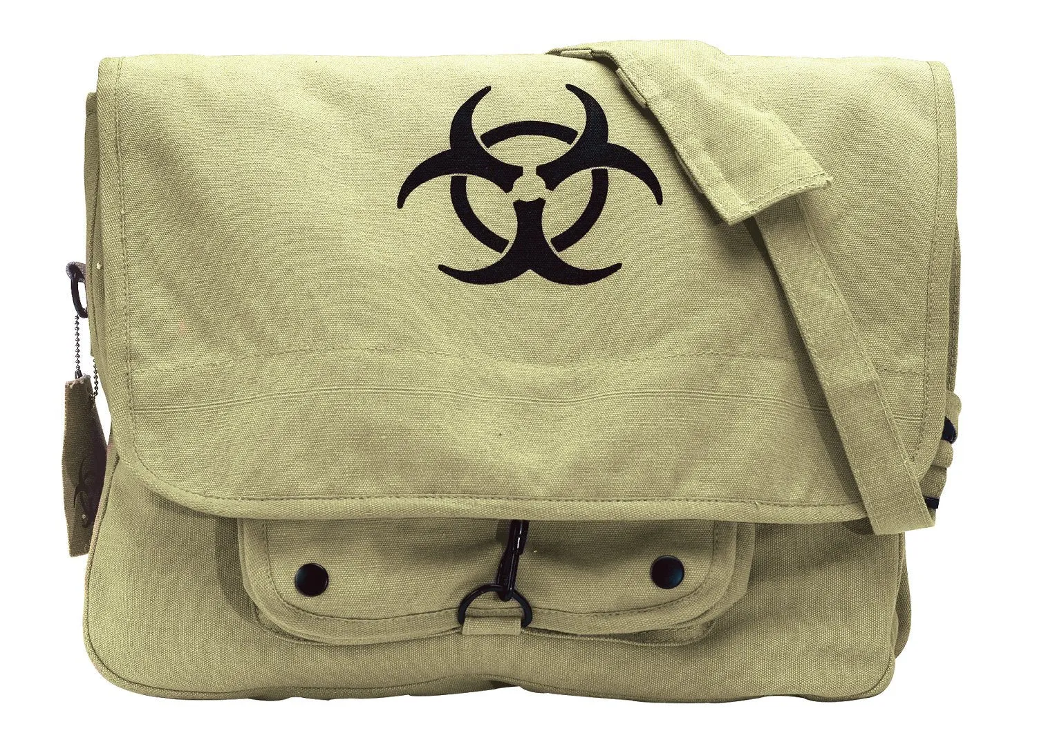 Rothco Vintage Canvas Paratrooper Bag with Bio-Hazard Symbol