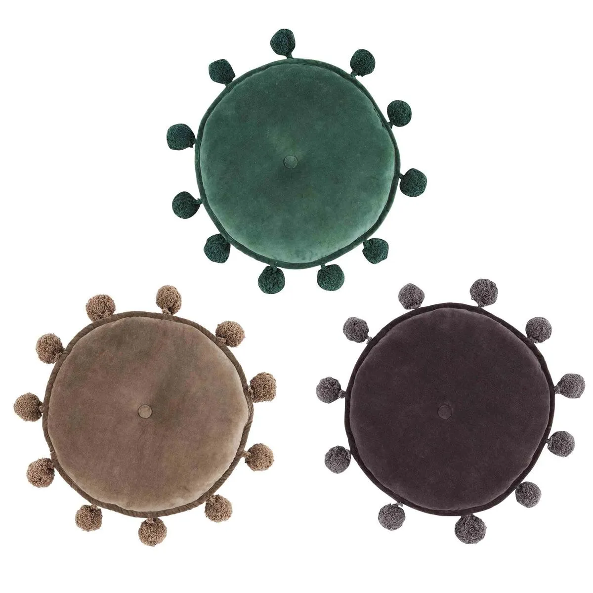 Round Pom Pillows