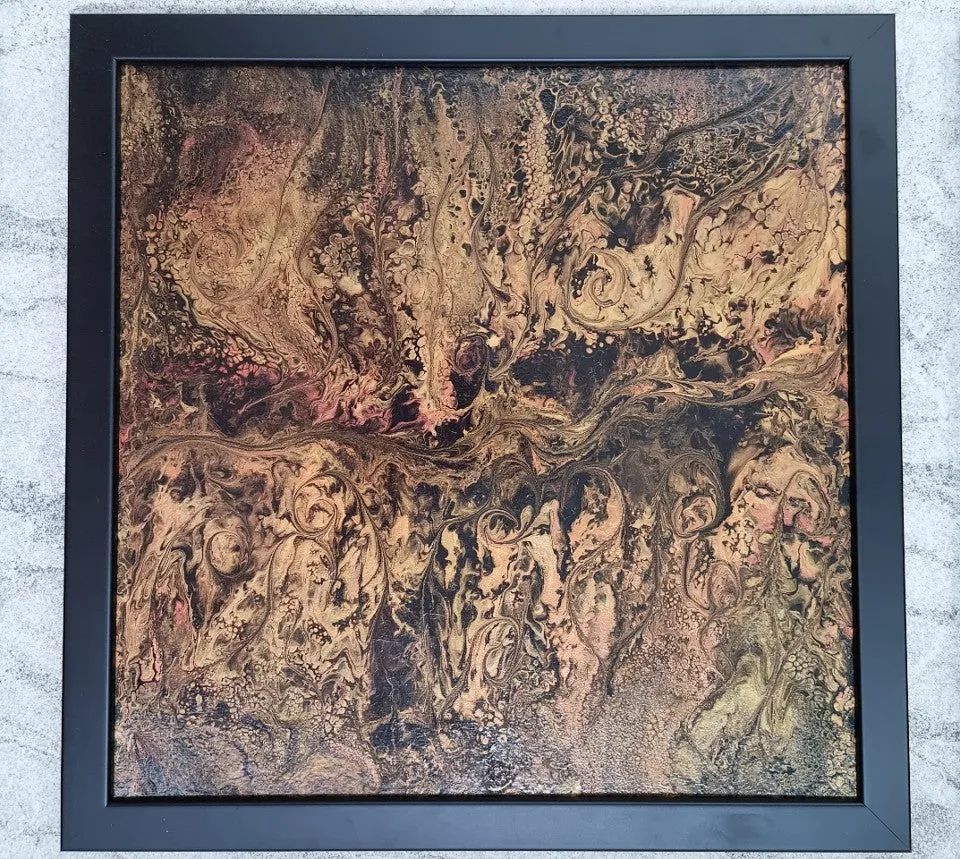 Rusty Earth - set of 3 unique design paintings