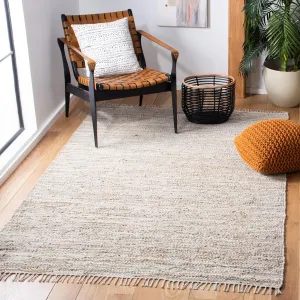 SAFAVIEH Vintage Leather Collection Accent Rug - 4' x 6', Beige, Handmade Boho Fringe Leather, Ideal for High Traffic Areas in Entryway, Living Room, Bedroom (VTL501B)