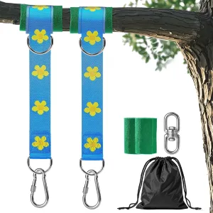 Safe Tree Swing Hanging Straps Kit, 3FT/10FT/15FT/20FT, Heavy Duty Holds 5500LBS Extra Long Adjustable Tree Swing Straps, Easy & Fast Way to Hang Any Swing or Hammock(3 FT)
