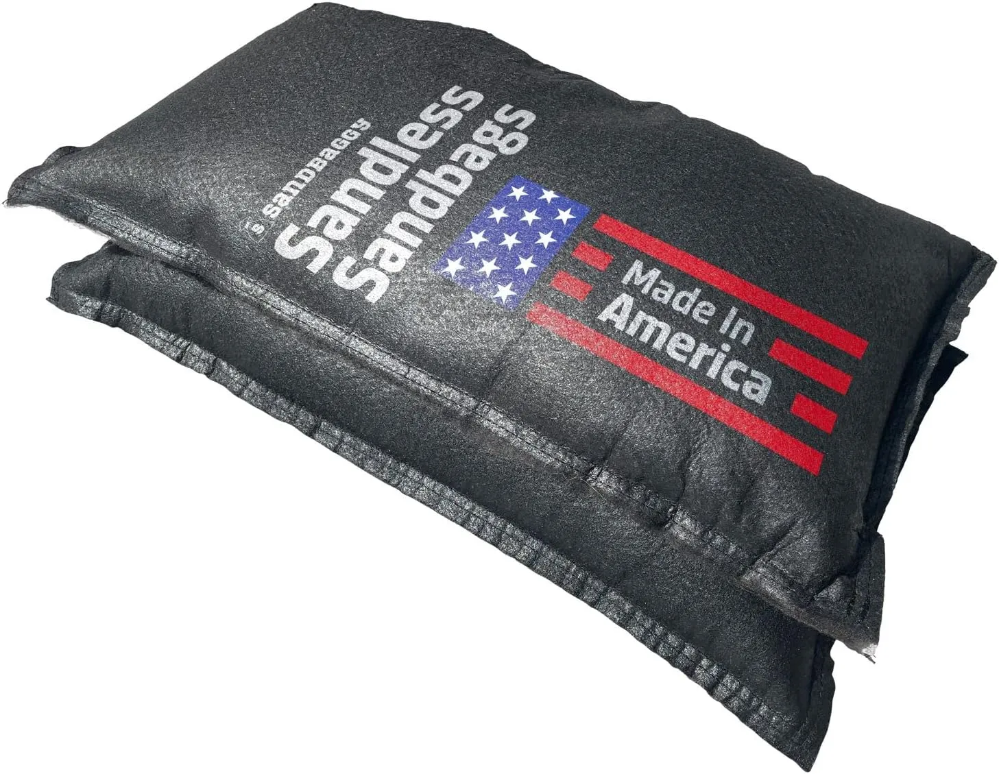 Sandbaggy 14" x 26" Water Activated Sandless Sandbags - Flood Barriers, Erosion Control (Black) - Made in The USA (1 Sandbag)