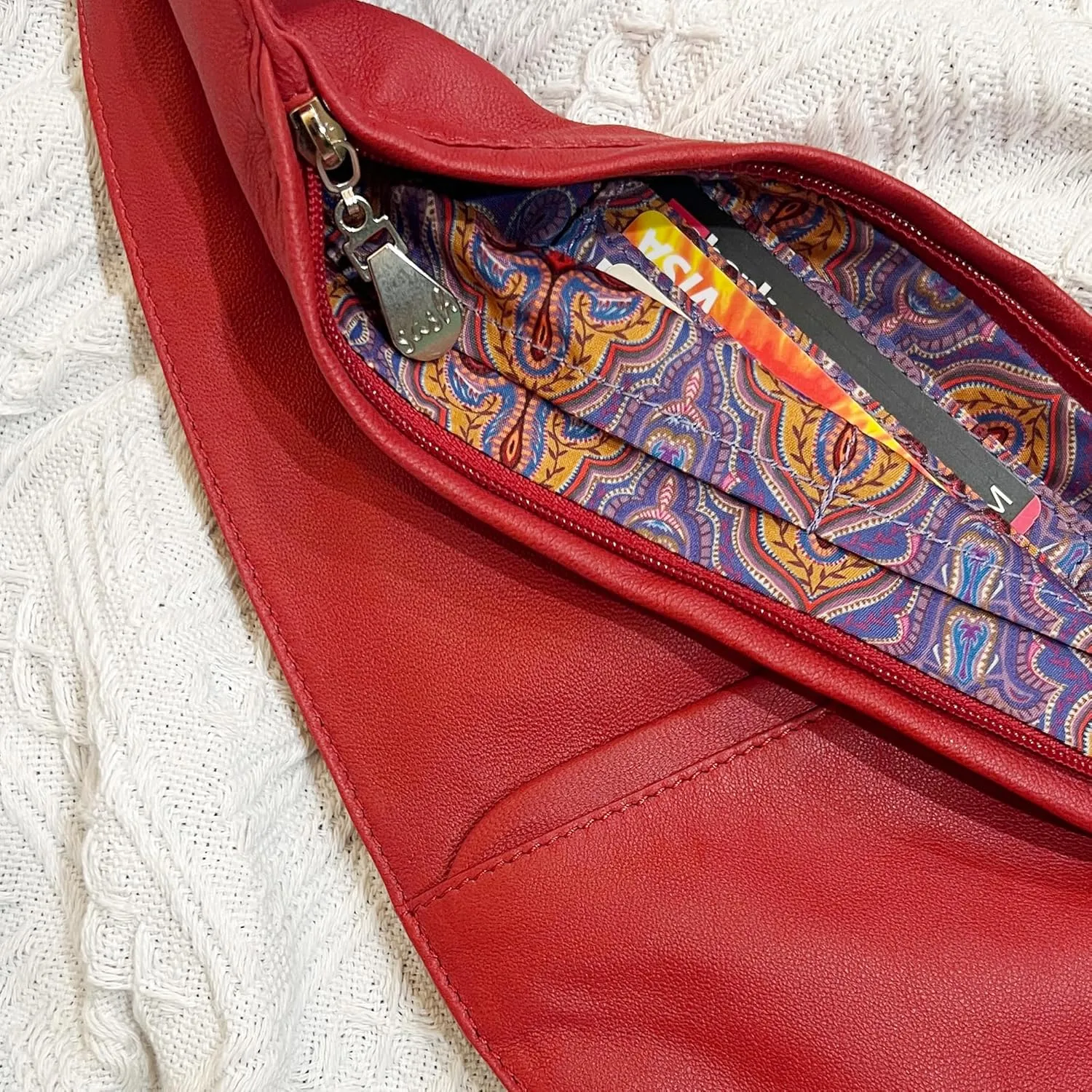 SASH Crossbody Bag - Leather Purse for Women - Travel Sling Bag with FRID-Protected Wallet