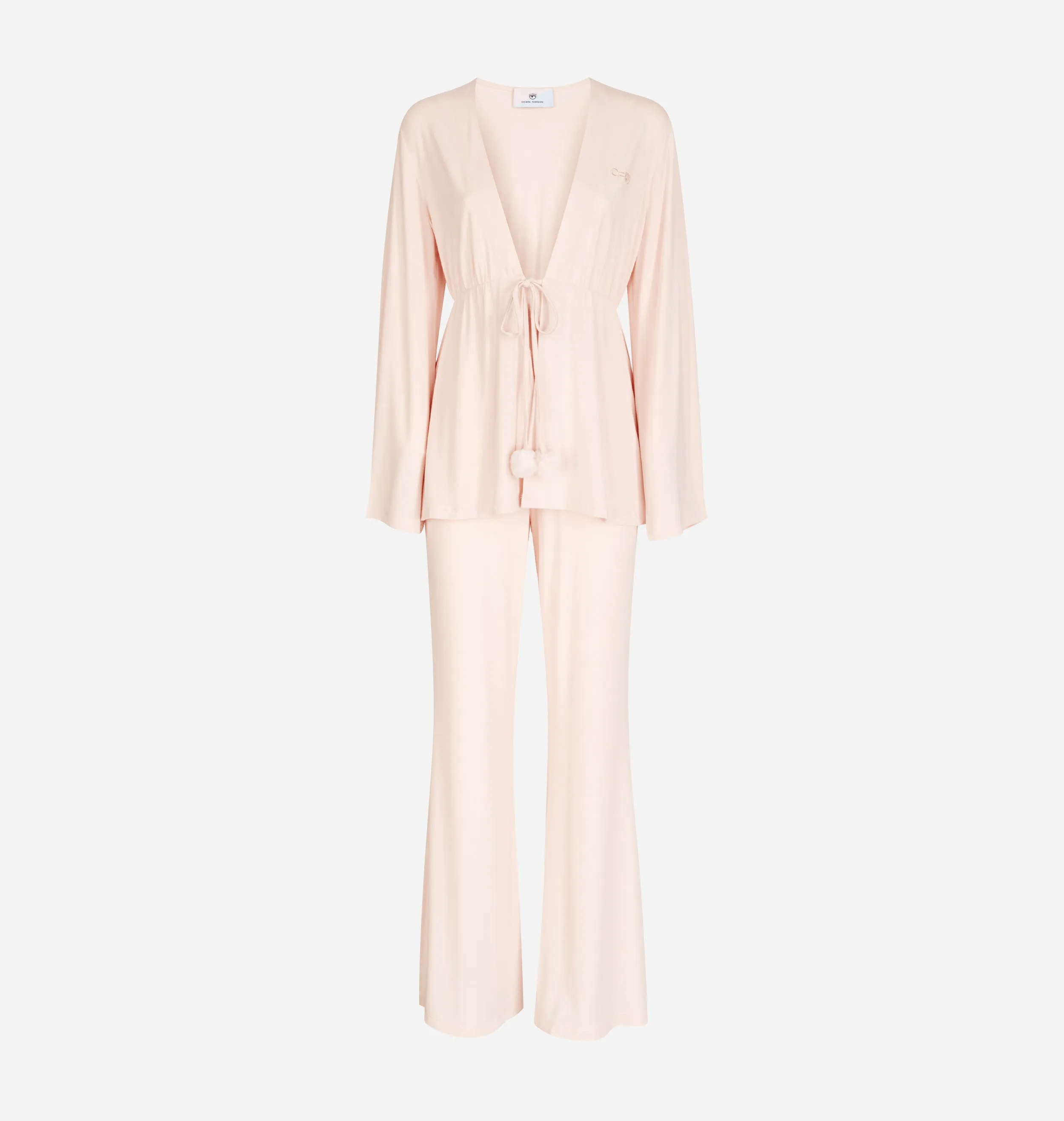 SATIN POM-PON PYJAMAS