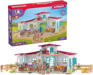 Schleich Horse Club - 115 Piece Lakeside Playset with Horses and Riding Figurines for Children Ages 5 , Medium