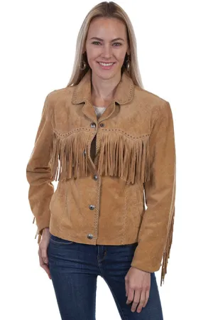 Scully Soft Suede Fringe Sleeve Jacket