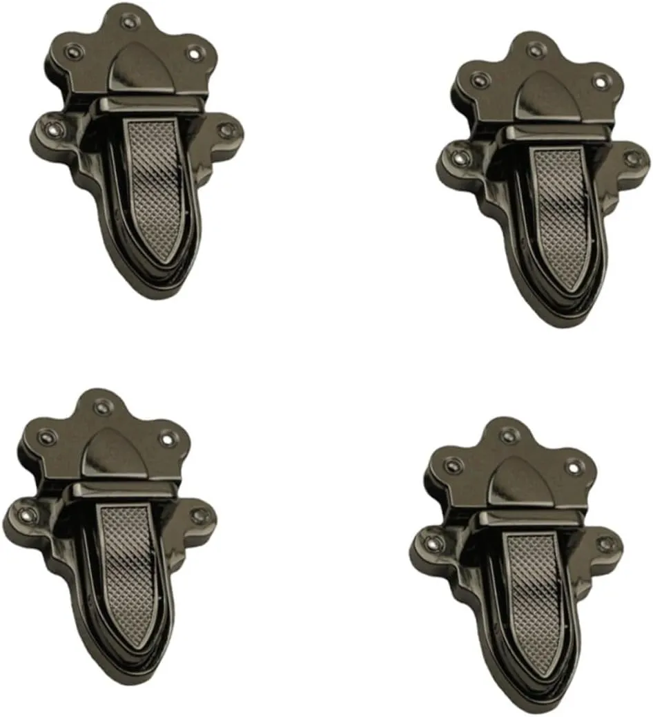 SEWOART 4Pcs Handbag Lock Fasteners Durable Purse Closure Locks Deep Press Locks for Bag Replacement Essential Accessory for Styles