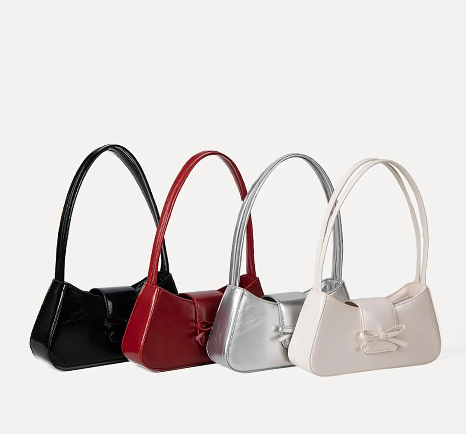 Shoulder Bags for Women,Coquette Bow Purse Trendy Y2K Purse PU Leather Hobo Handbag Cute Bag