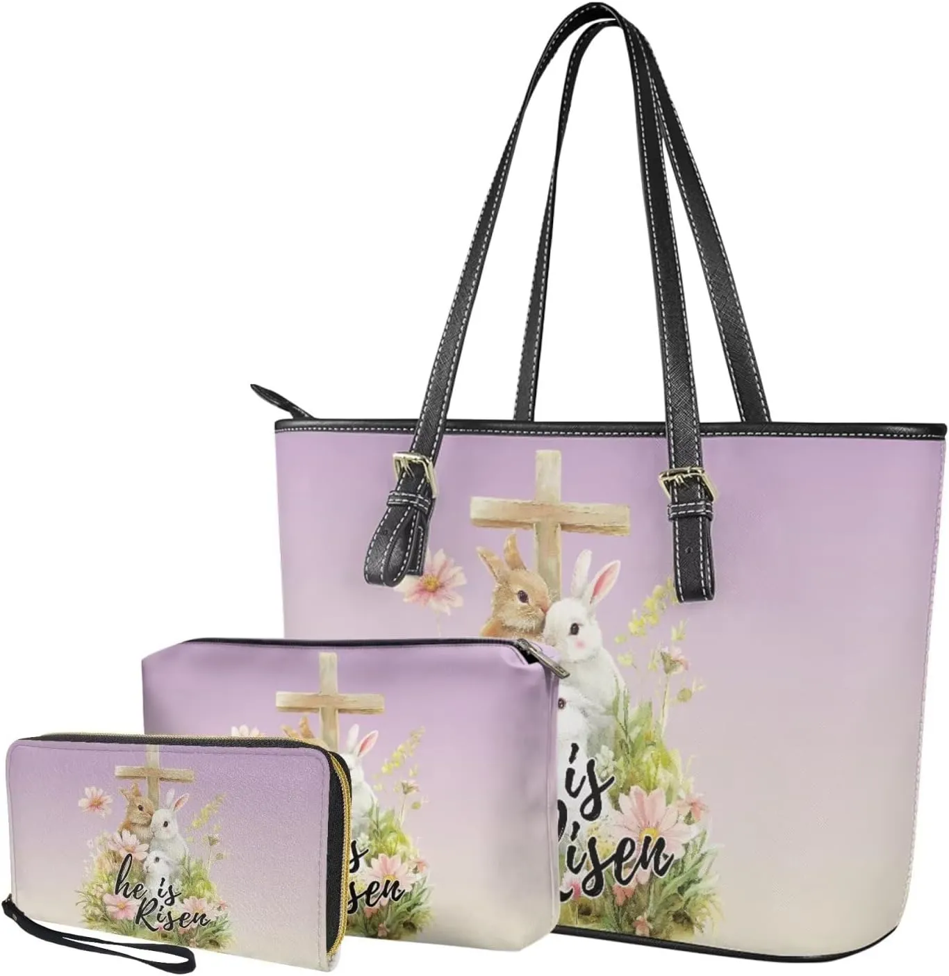 Shoulder Bags Set 3 Piece Bucket Bags Satchel Bags for Women Women's Wristlet Handbags Purses for Women