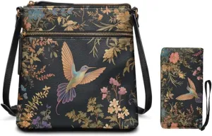Shoulder Wallet 2Pcs, Leather Shoulder Bags with Belt Wallet Set of 2 Lightweight & Portable for Travel & Shopping