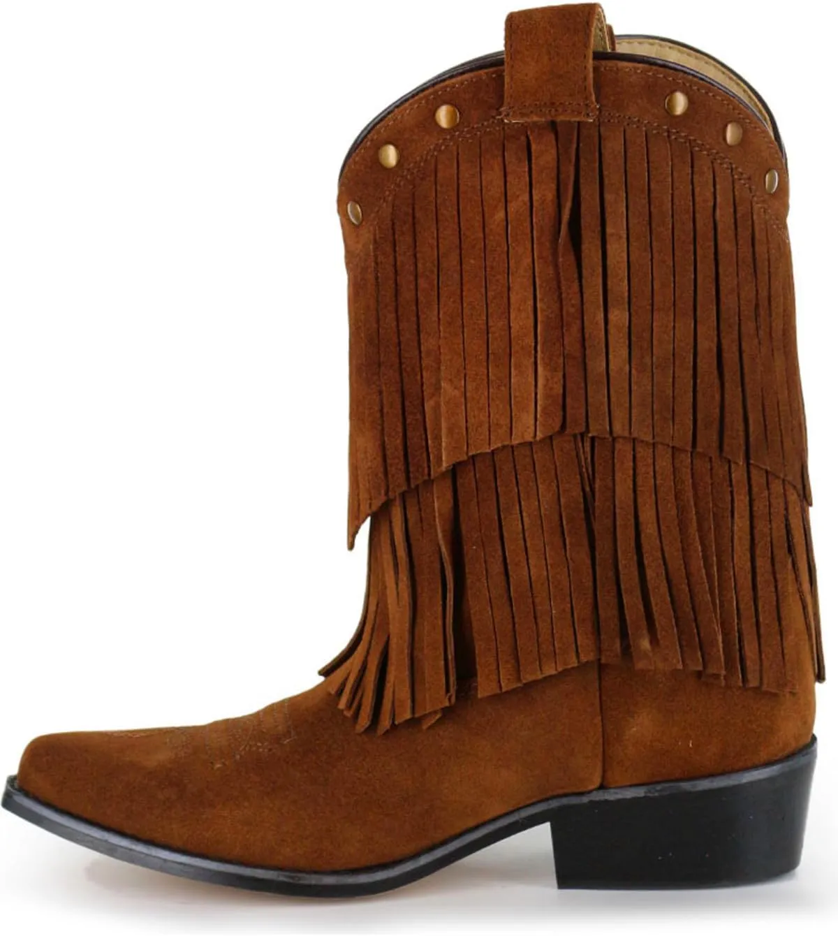 Shyanne Girls' Double-Fringe Western Boot Snip Toe - 43514C