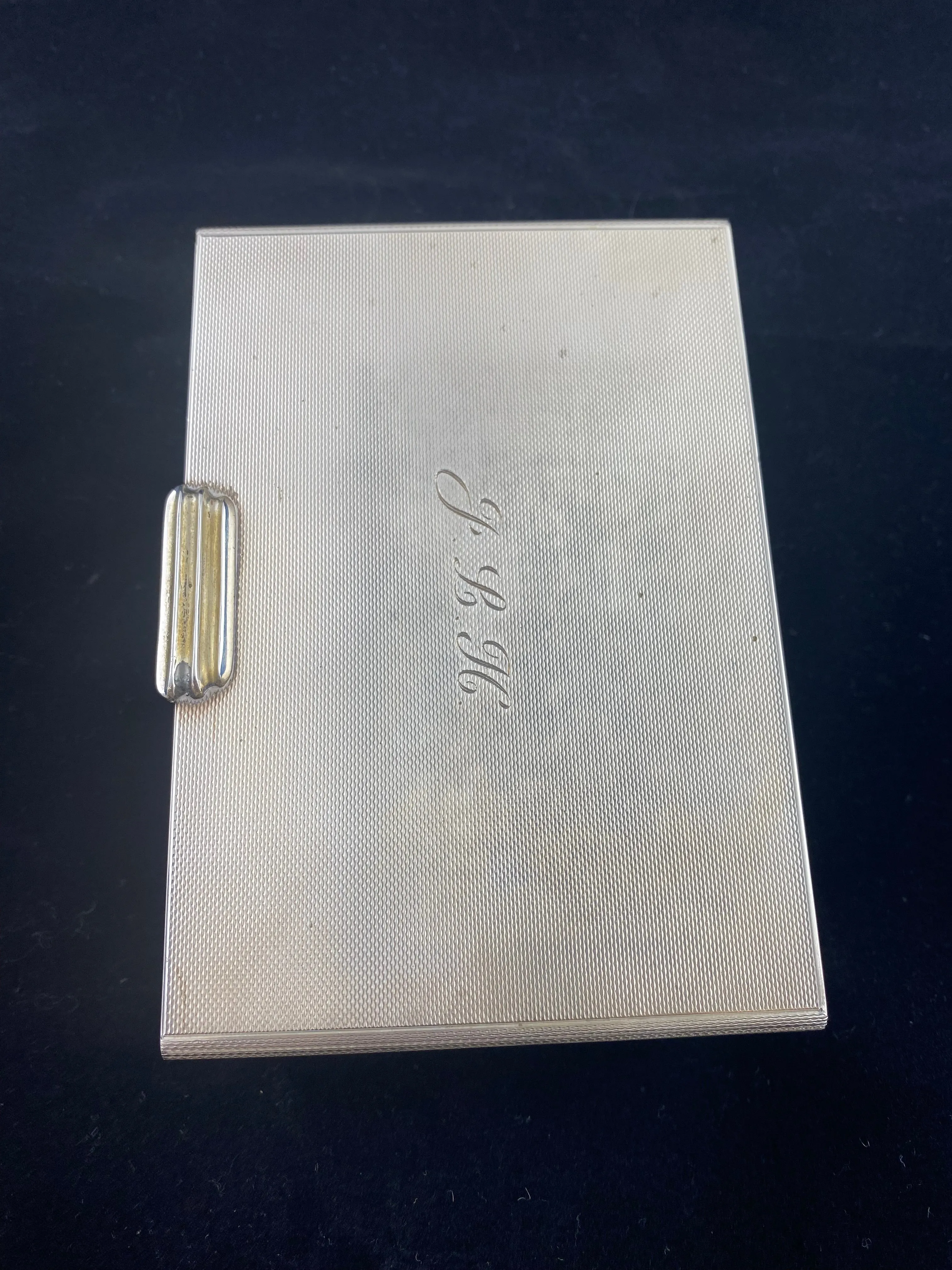 Silver Trinket Jewelry Box Sterling Monogrammed Birmingham British