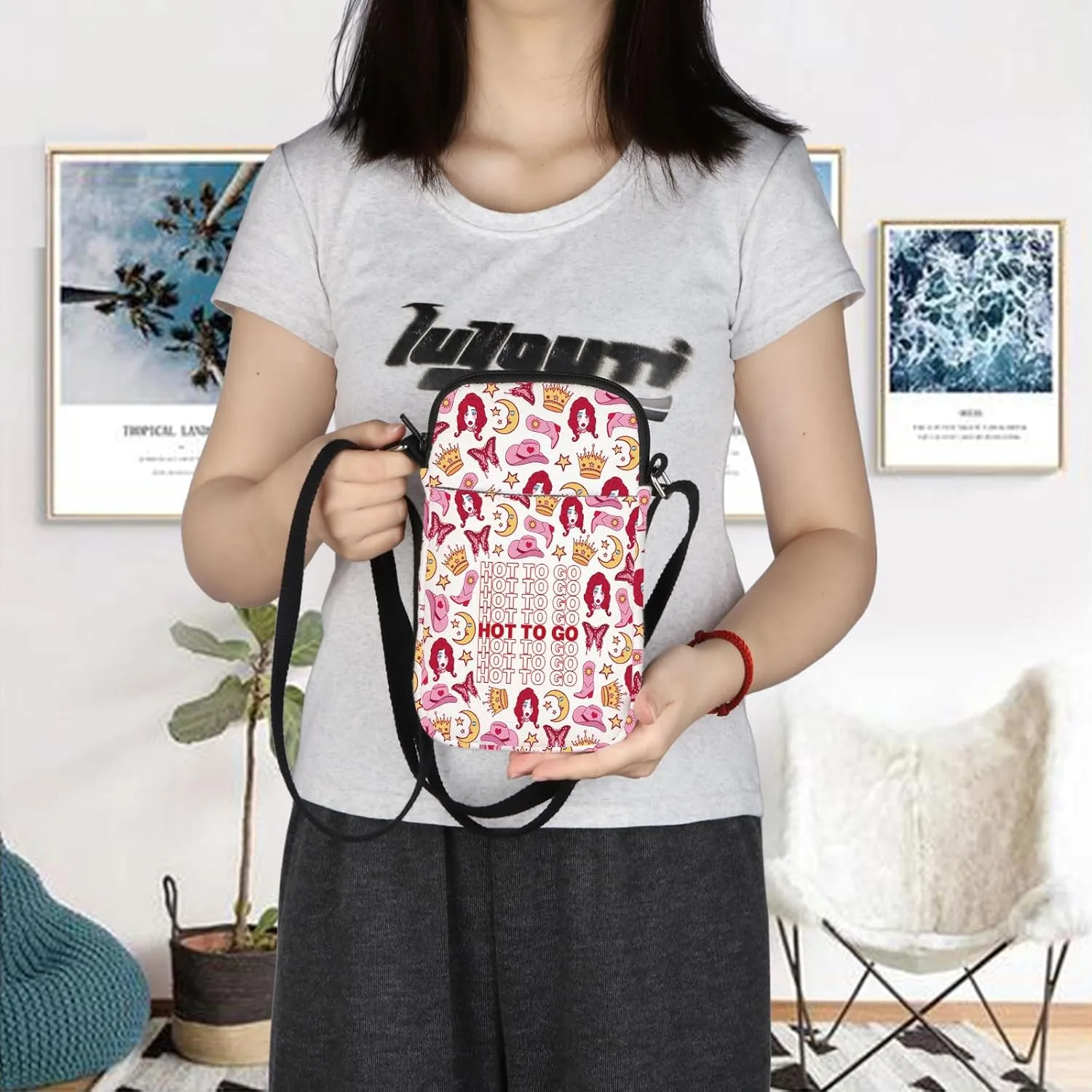 Singer’S Crossbody Bag Singer Album Inspired Gift Singer Hot T-go Merch Funny Gift Pride Tour 2024 Canvas Bag for Fans Gift