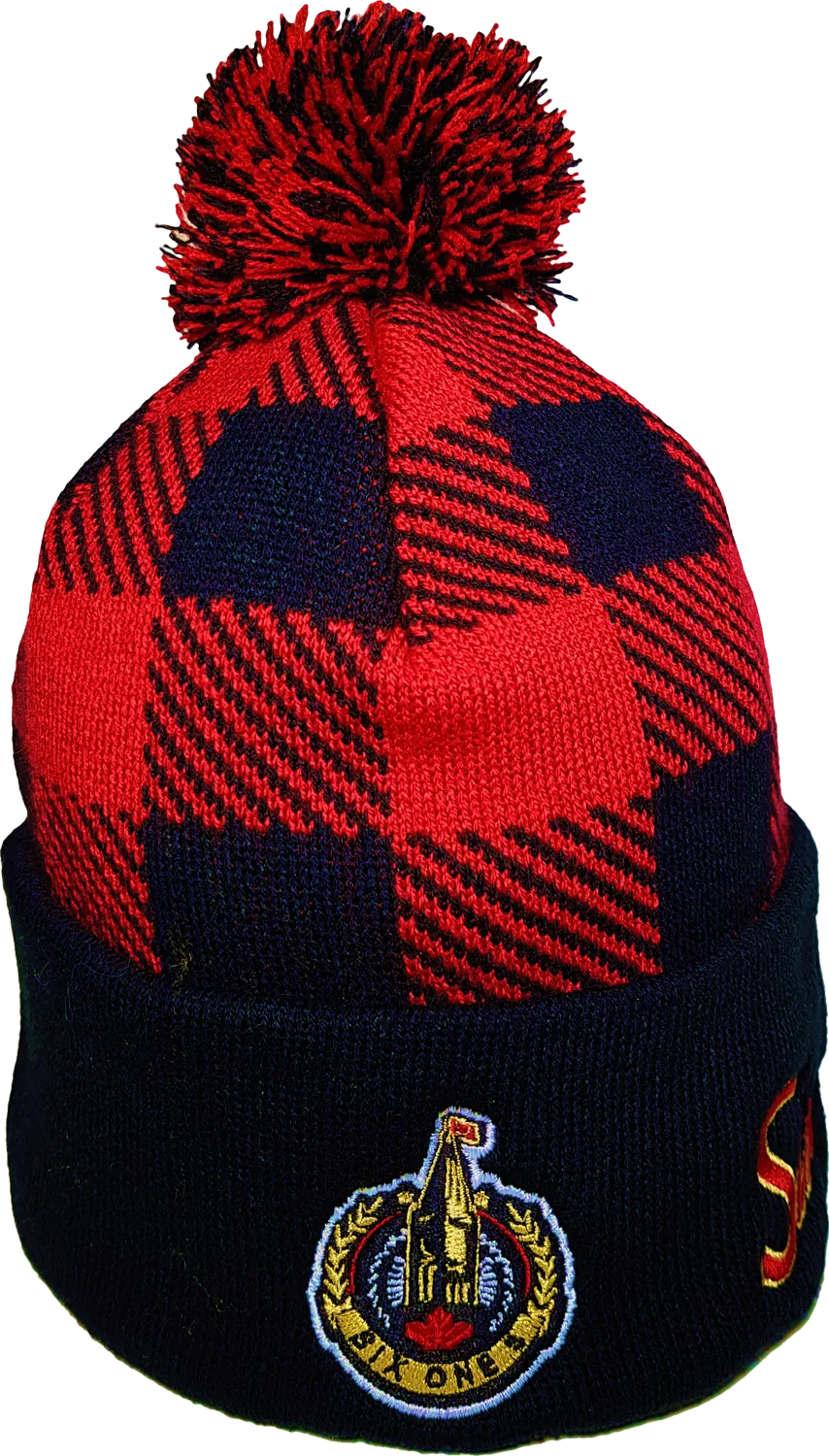 Six One 3 The Hill Plaid Pom Toque