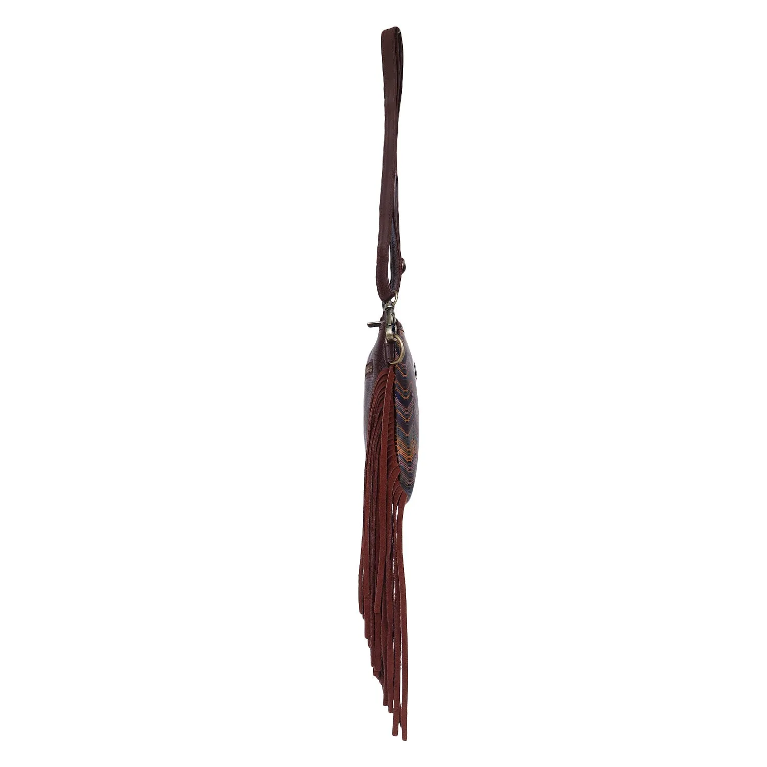 Sixtease's Abstract Aura Small Crossbody Bag: Unique Leather, Artistic Hairon Detail - Carry Your Creative Energy with Abstract Elegance! - (SB-7071)