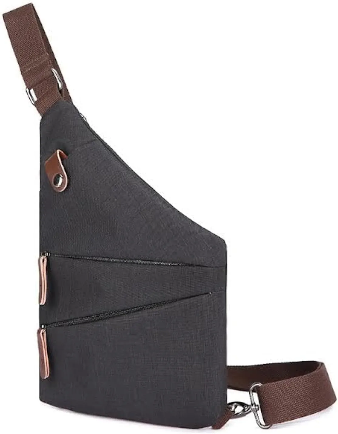 Sling Bag, Crossbody Bags for Men Women Anti Theft Canvas Chest Bag with Adjustable Canvas Strap Water Resistant Travel Bag