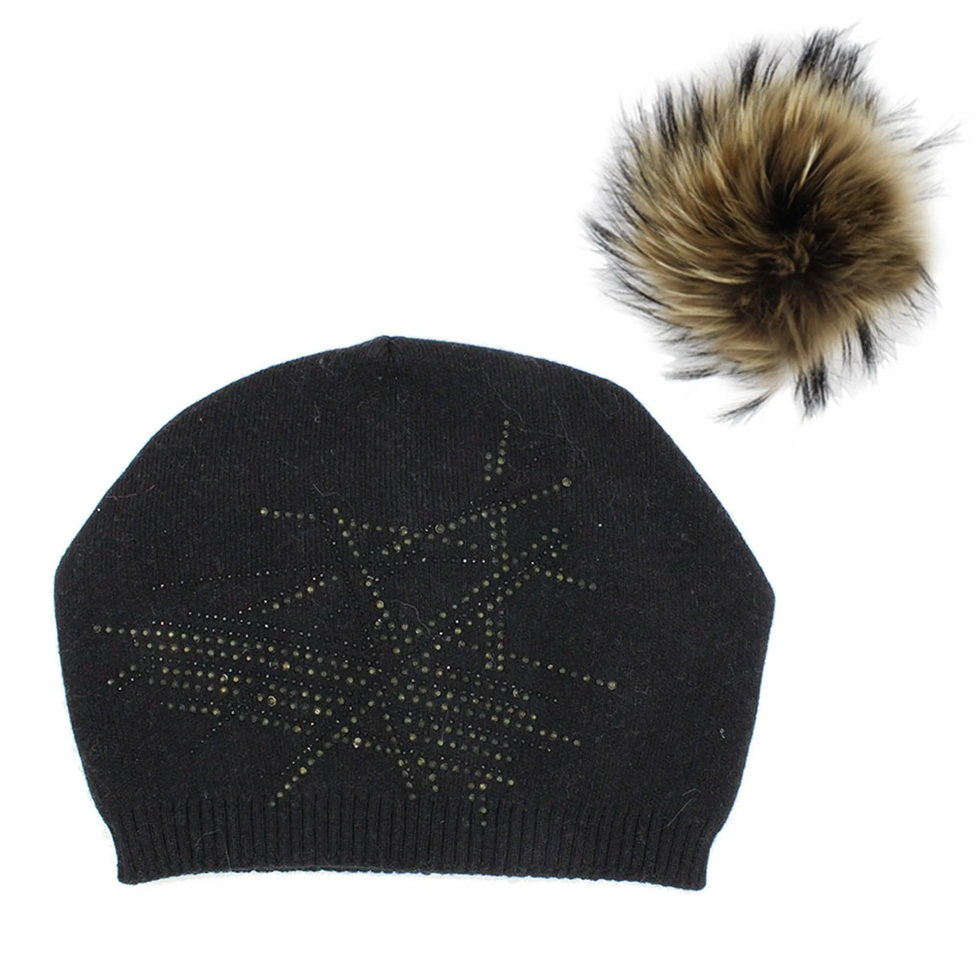 Slouch Embellished Beanie (Snap On Pom Sold Separately)
