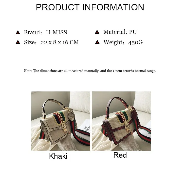 Small Crocodile Print Flap Bags