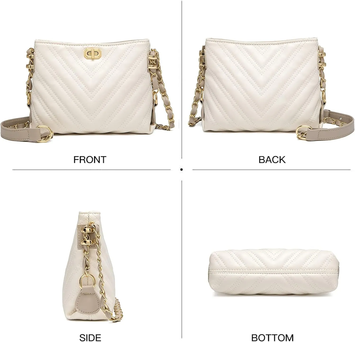 Small Crossbody Bags for Women Purses Fashion Leather Lightweight Handbags Shoulder Bag