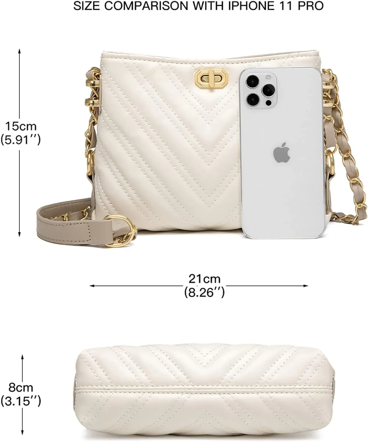 Small Crossbody Bags for Women Purses Fashion Leather Lightweight Handbags Shoulder Bag