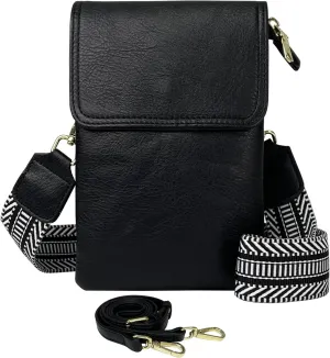Small Crossbody Cell Phone Bags for Women Designer Girls Vegan Leather Cell Phone Purses with 2 Adjustable Straps