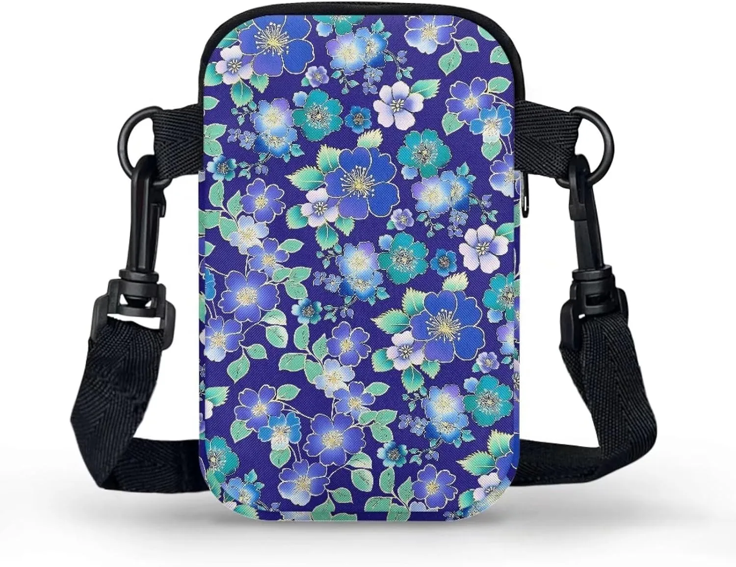 Small Crossbody Purse Butterfly Zipper Cell Phone Bag, Puppy Dog Print Mini Shoulder Purse Bags with Shoulder Strap