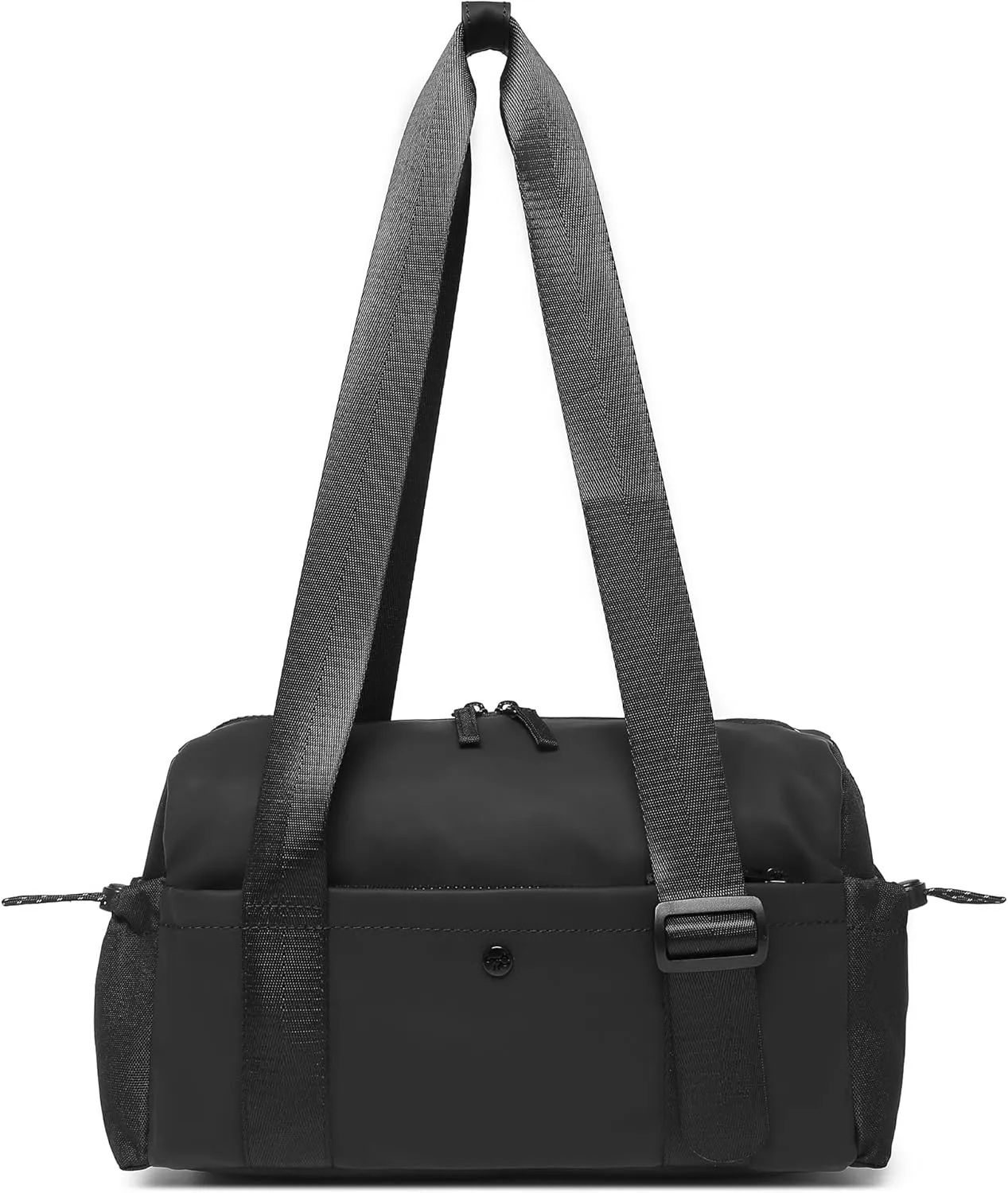Small Gym Bag For Women Mini Gym Duffle Bag with Wet Compartment Waterproof Sports（Black Medium）