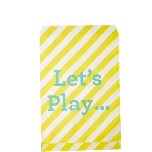 Small Paper Bag - Yellow - Let's Play Print