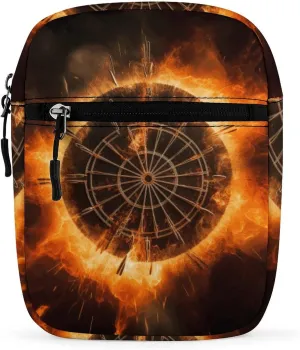 Small Satchel Purse Mini Shoulder Bag Personalized Dart Board Print Crossbody Bags For Women Men
