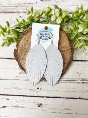 Snow White Suede Feather