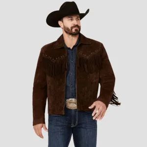 Soft Cowboy Fringe Suede Leather Jacket For Comfort And Warmth